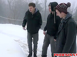 Roscoe Jimmy And Hunter Enjoy In Wild Threesome