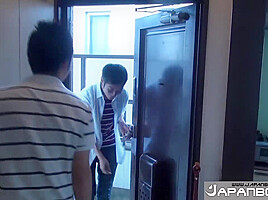 Japanese Twinks Minato And Tomo Savor Sloppy Blowjob Release